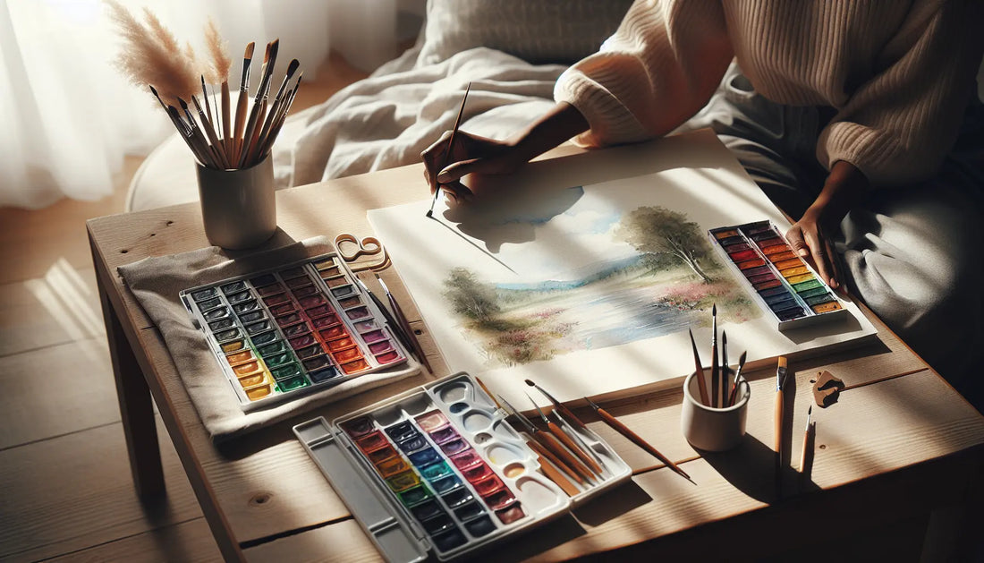 Mindfulness Through Watercolor Painting: Stress Relief for Beginners