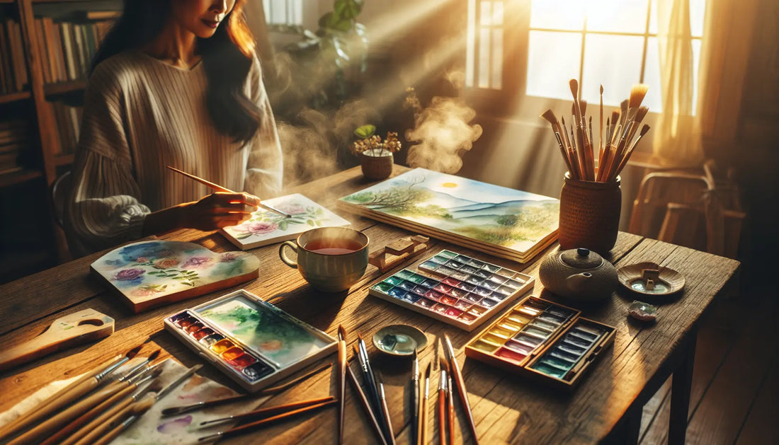 Mindfulness Through Watercolor: A Beginner's Guide ColorWhisper Wellness