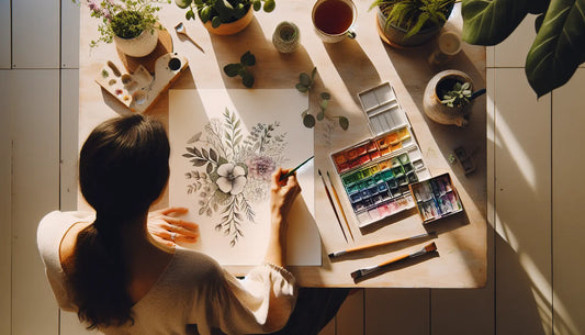 Relaxing with Watercolor: Simple Art Techniques for Beginners