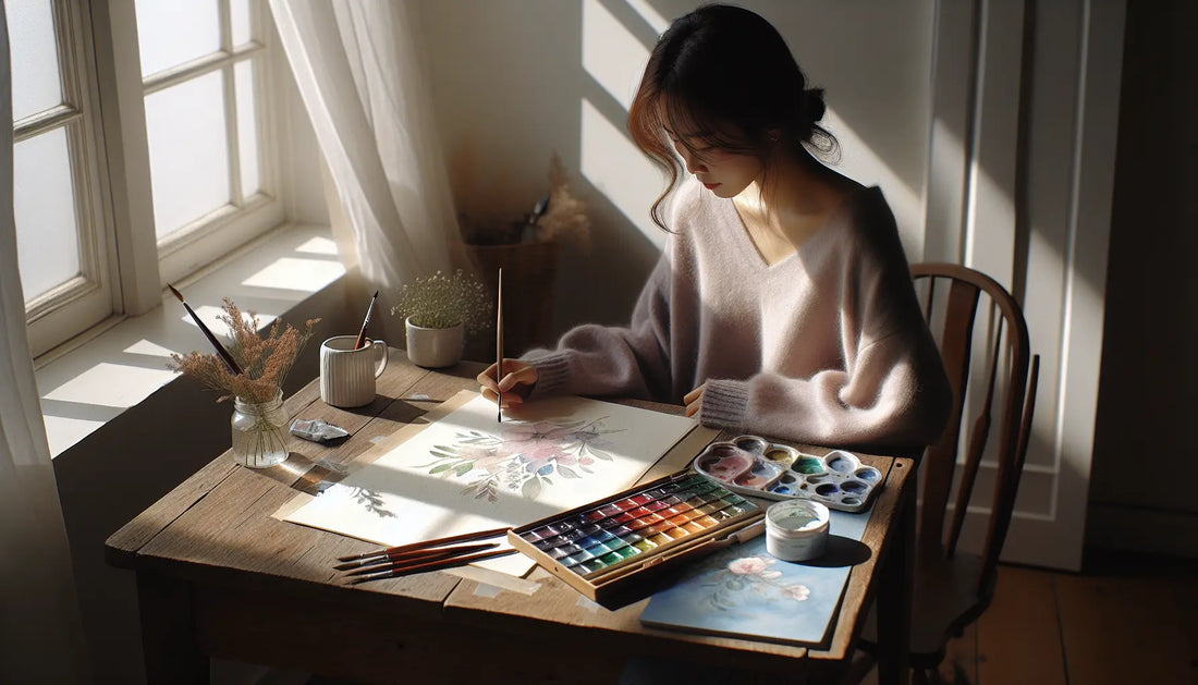 Find Tranquility: Watercolor Painting as Stress Relief ColorWhisper Wellness
