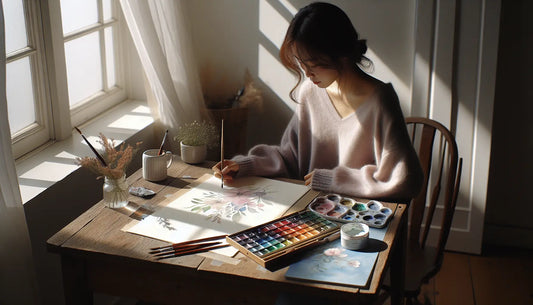 Find Tranquility: Watercolor Painting as Stress Relief ColorWhisper Wellness