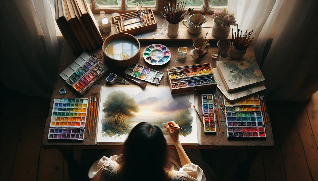 Watercolor Wonders: Finding Peace Through Creative Expression ColorWhisper Wellness