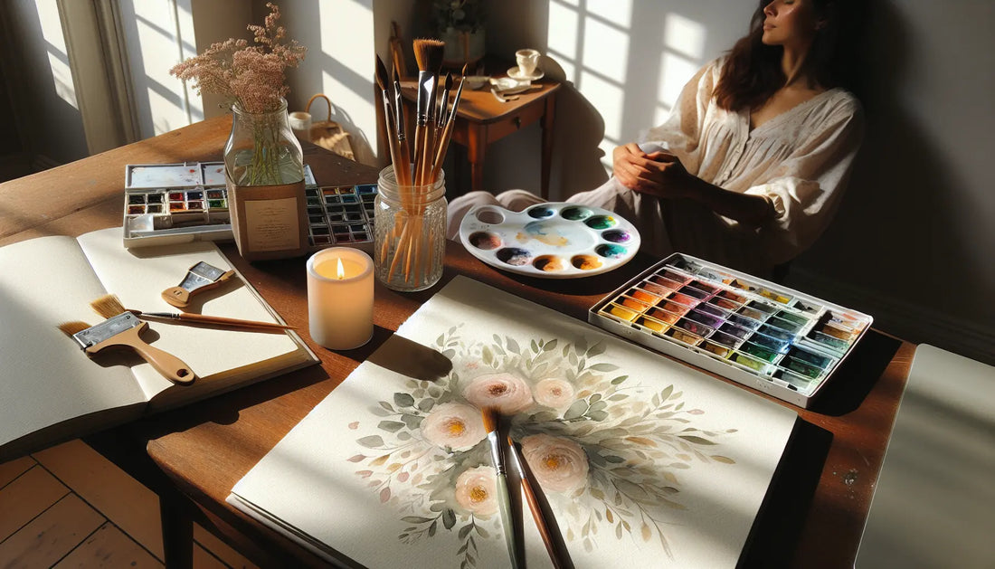 Mindfulness Through Watercolor: A Relaxation Guide ColorWhisper Wellness