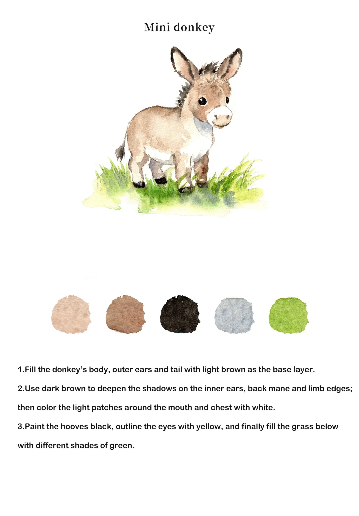 Animals Watercolor Book (Book Only) ColorWhisper Wellness