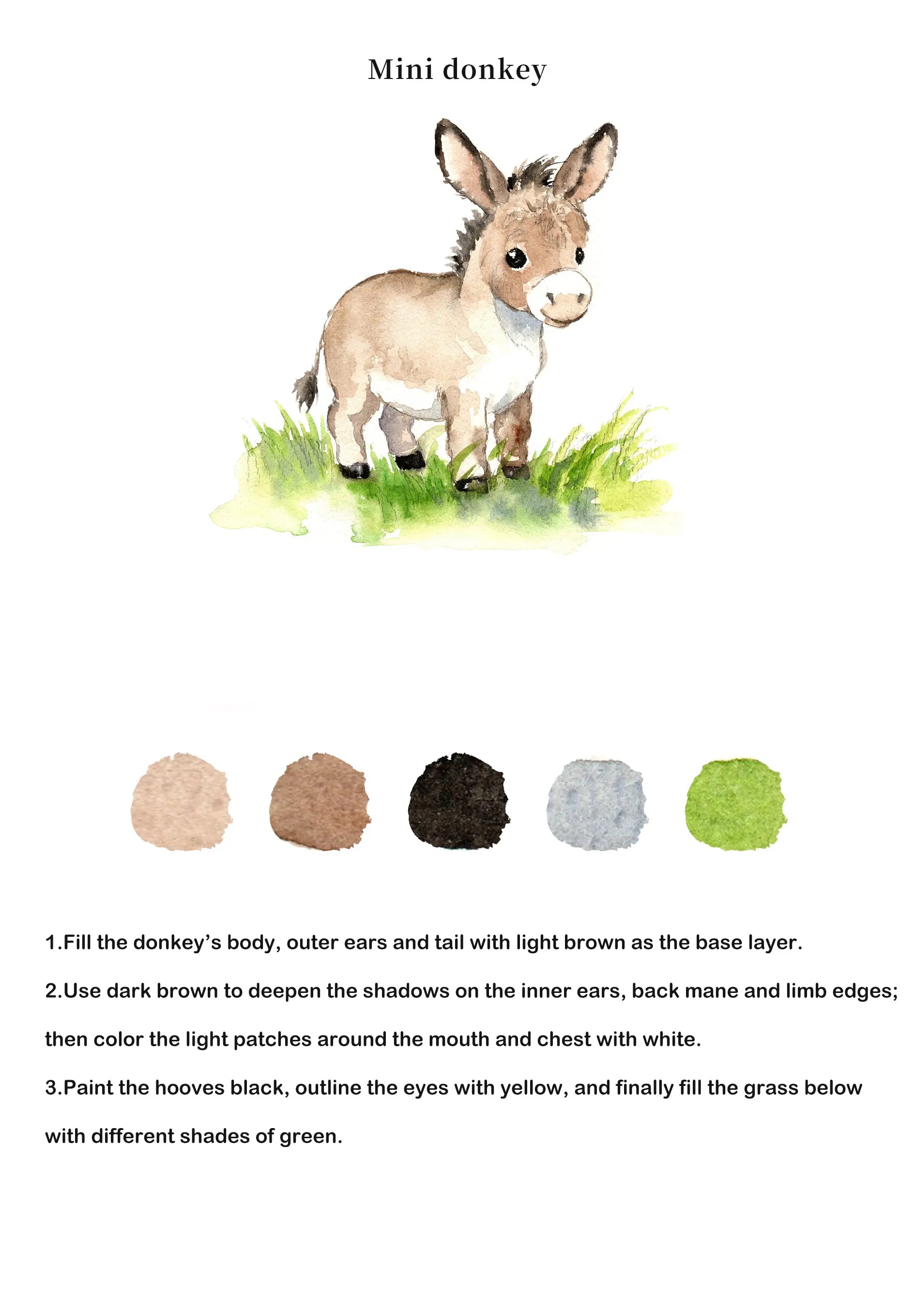 Animals Watercolor Book (Book Only) ColorWhisper Wellness