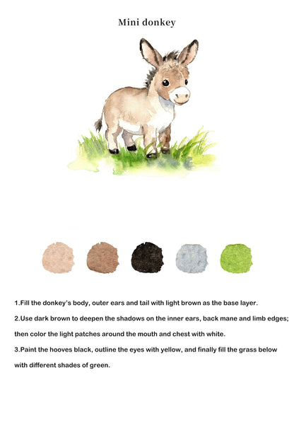 Animals Watercolor Book (Book Only) ColorWhisper Wellness
