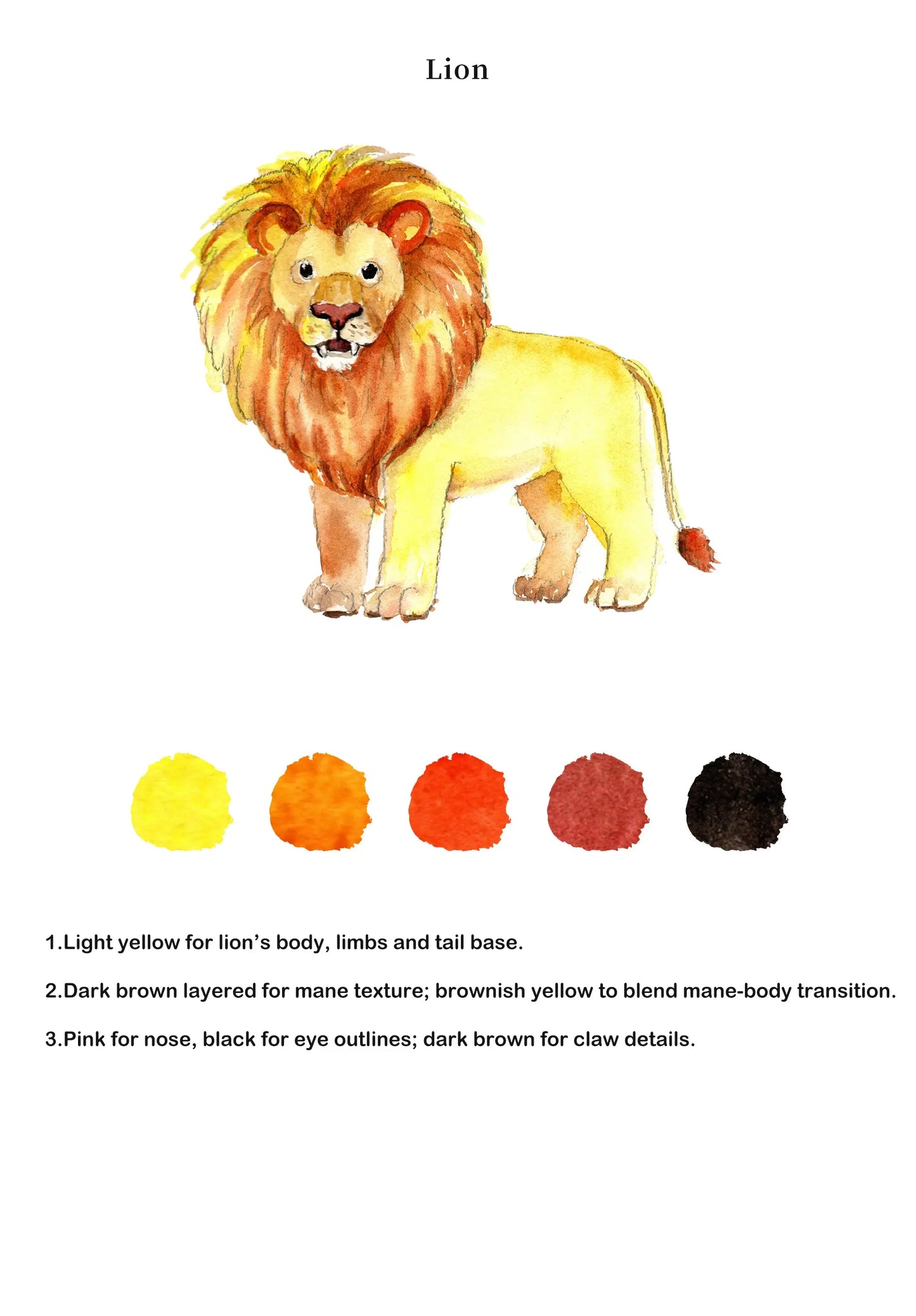 Animals Watercolor Book (Book Only) ColorWhisper Wellness
