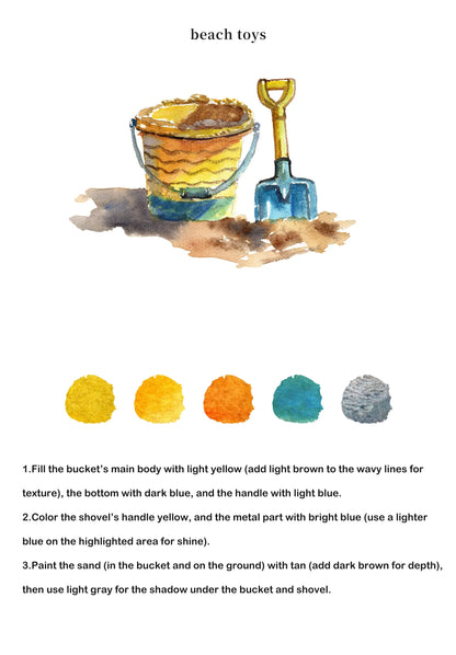 Seaside Watercolor Book (Book Only) ColorWhisper Wellness