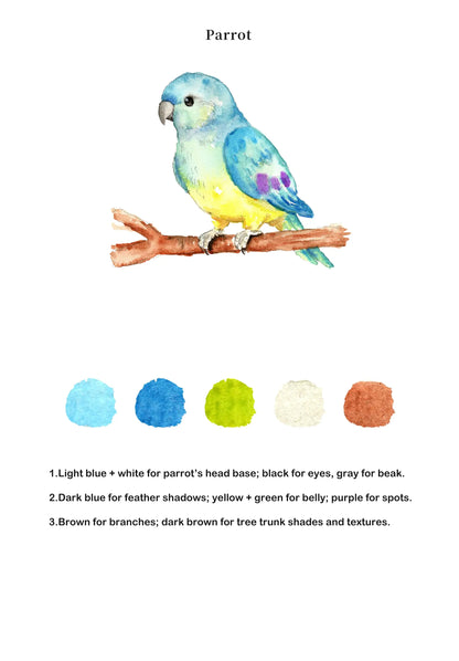Animals Watercolor Book (Book Only) ColorWhisper Wellness