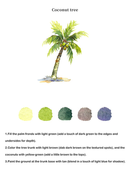 Seaside Watercolor Book (Book Only) ColorWhisper Wellness