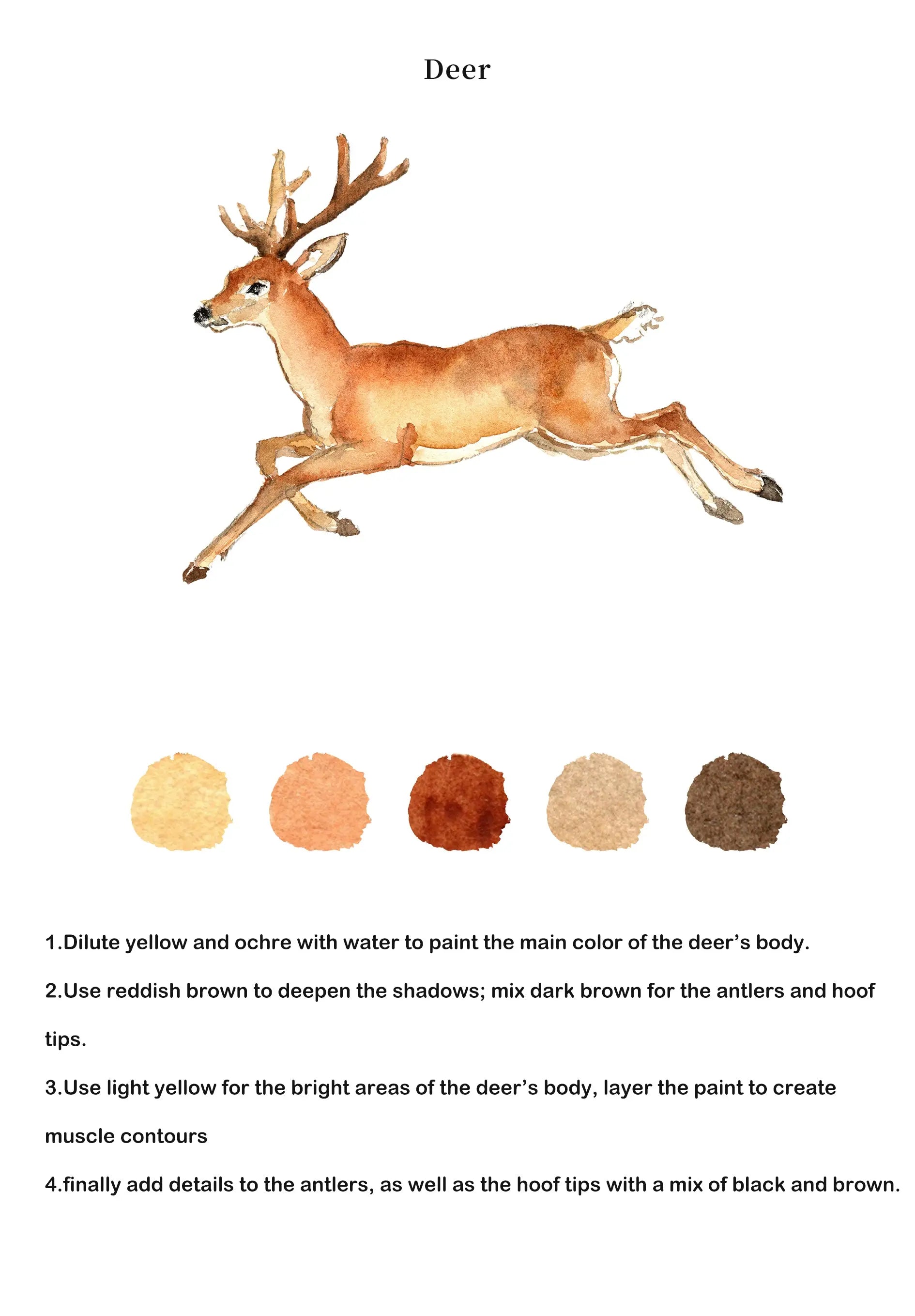 Animals Watercolor Book (Book Only) ColorWhisper Wellness