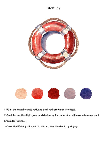 Seaside Watercolor Book (Book Only) ColorWhisper Wellness