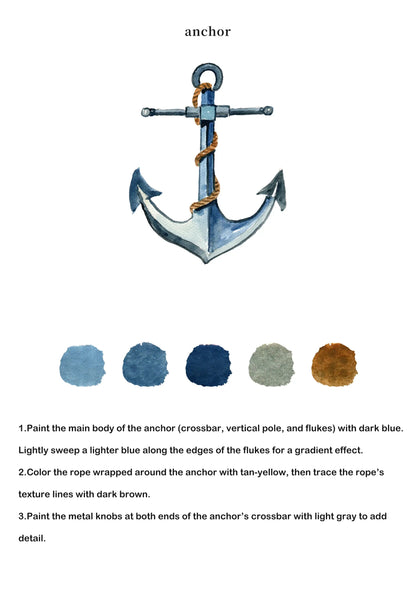 Seaside Watercolor Book (Book Only) ColorWhisper Wellness