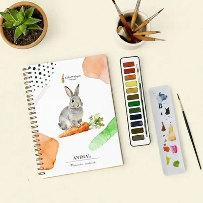 Animals Watercolor Book (Book Only) ColorWhisper Wellness