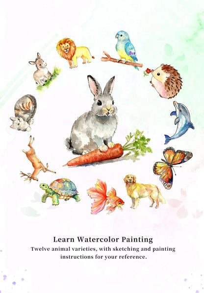 Animals Watercolor Book (Book Only) ColorWhisper Wellness