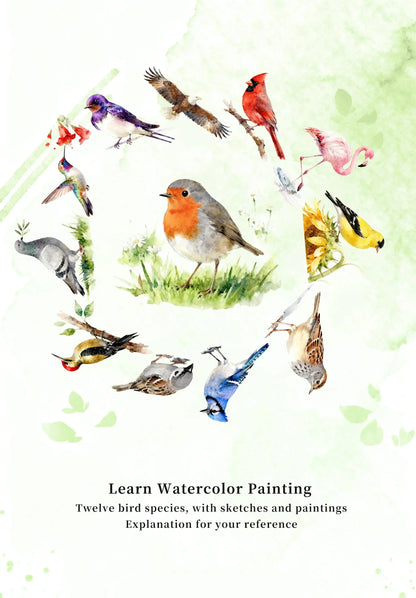 Birds Watercolor Book (Book Only) ColorWhisper Wellness