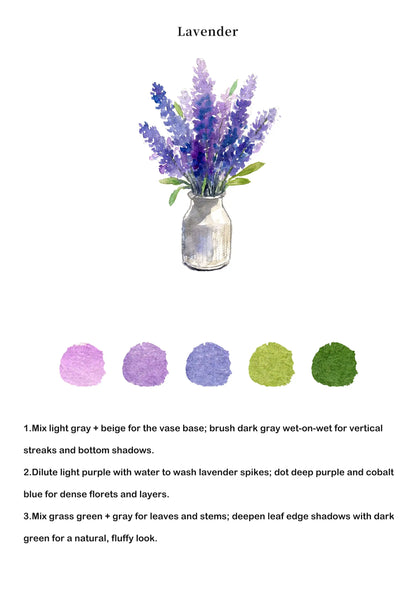 Bouquets Watercolor Book (Book Only) ColorWhisper Wellness