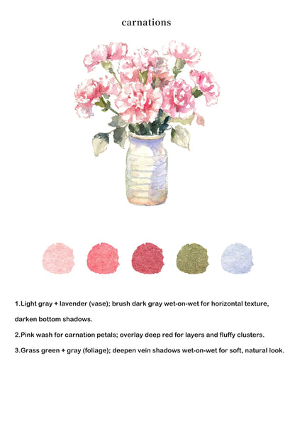 Bouquets Watercolor Book (Book Only) ColorWhisper Wellness