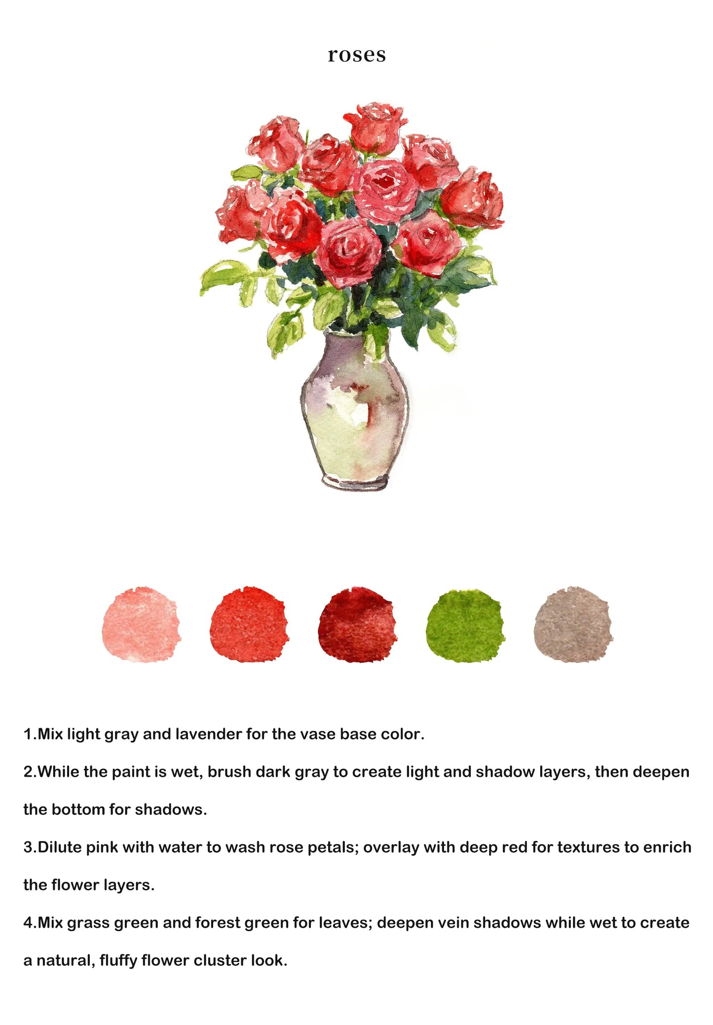 Bouquets Watercolor Book (Book Only) ColorWhisper Wellness
