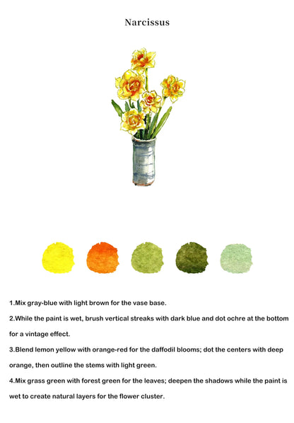 Bouquets Watercolor Book (Book Only) ColorWhisper Wellness