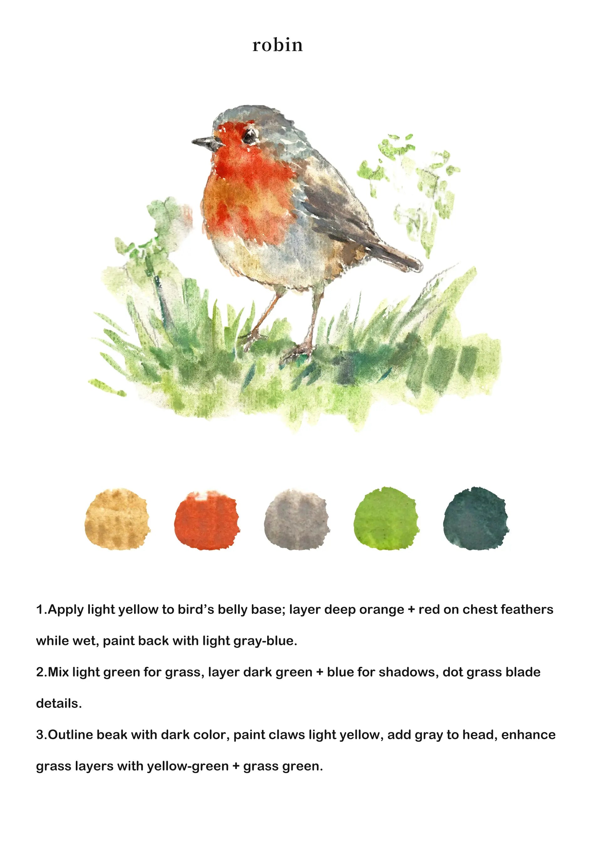 Birds Watercolor Book (Book Only) ColorWhisper Wellness