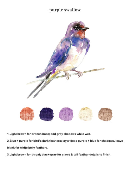 Birds Watercolor Book (Book Only) ColorWhisper Wellness
