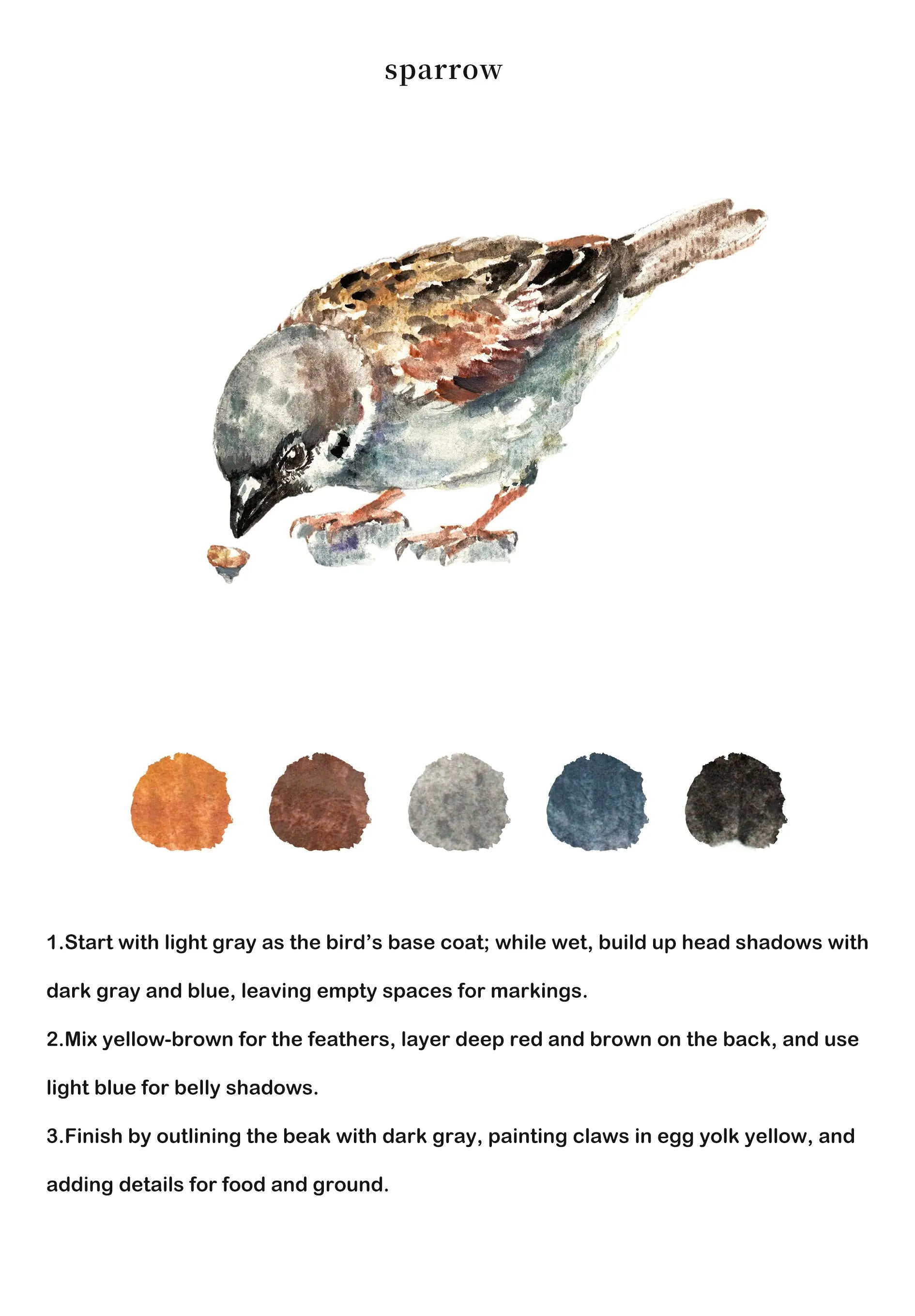 Birds Watercolor Book (Book Only) ColorWhisper Wellness
