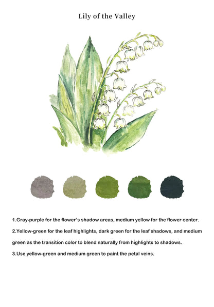 Flowers Watercolor Book (Book Only) ColorWhisper Wellness