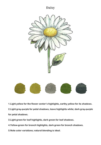 Flowers Watercolor Book (Book Only) ColorWhisper Wellness