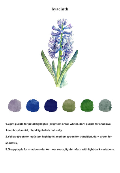 Flowers Watercolor Book (Book Only) ColorWhisper Wellness