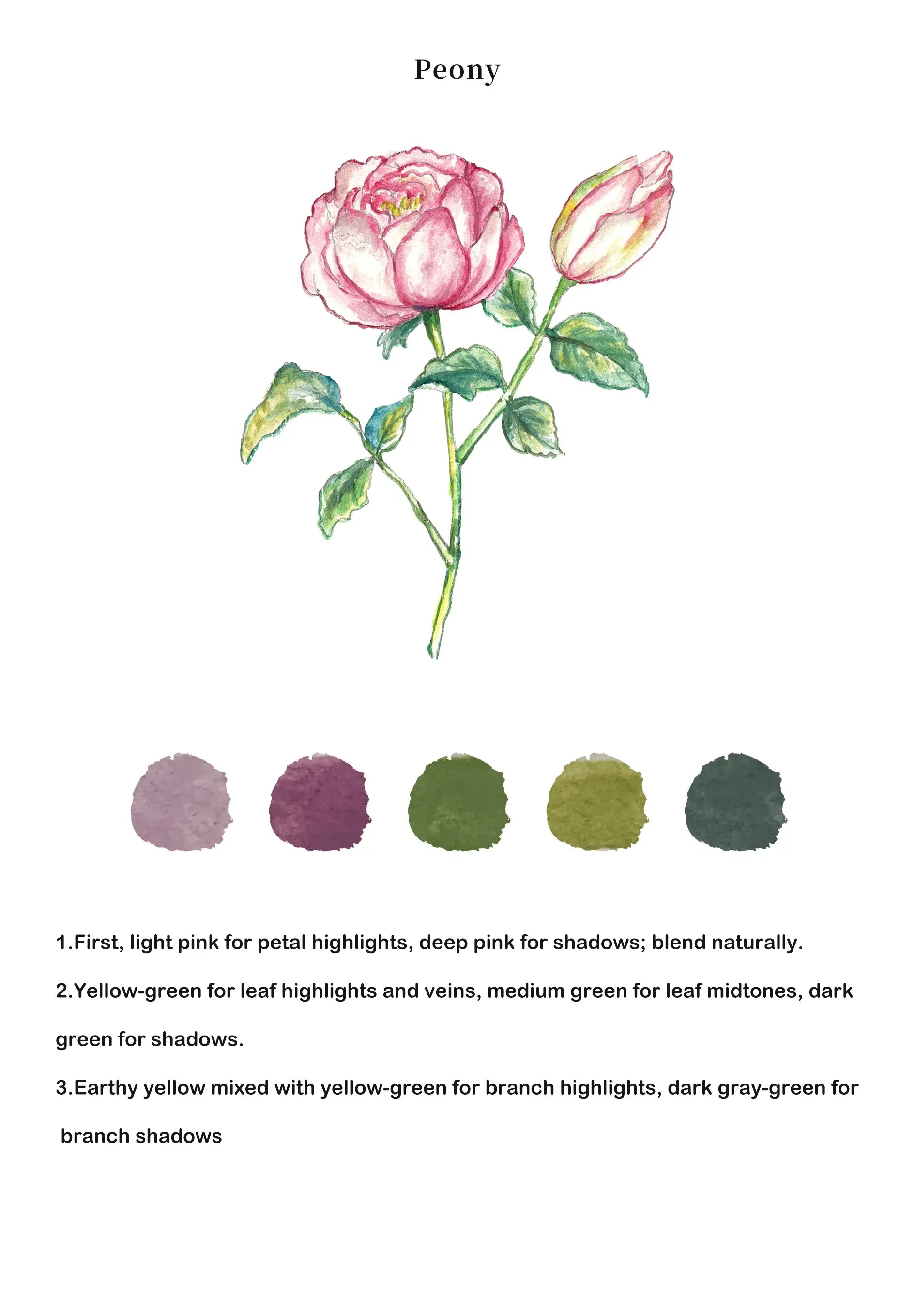 Flowers Watercolor Book (Book Only) ColorWhisper Wellness