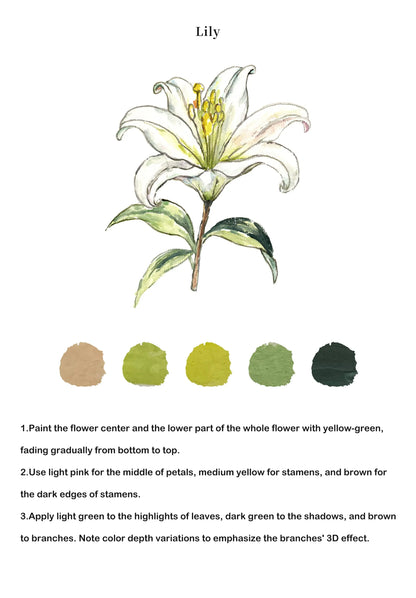 Flowers Watercolor Book (Book Only) ColorWhisper Wellness