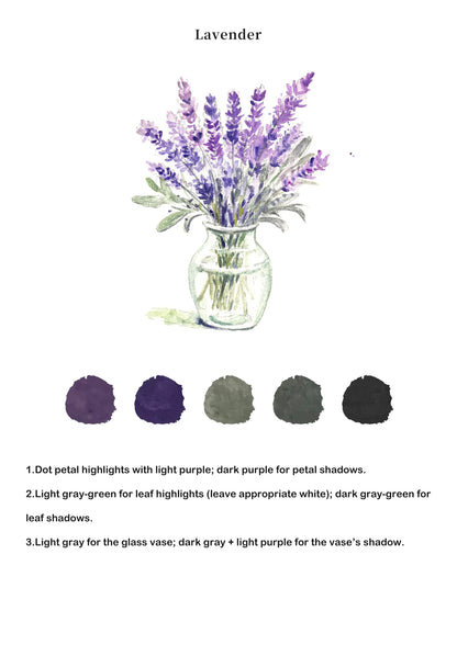 Flowers Watercolor Book (Book Only) ColorWhisper Wellness