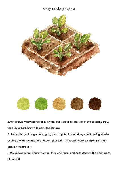 Gardens Watercolor Book (Book Only) ColorWhisper Wellness