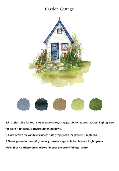 Gardens Watercolor Book (Book Only) ColorWhisper Wellness