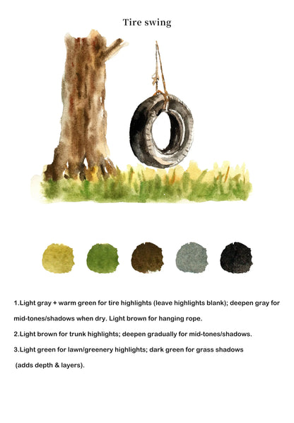 Gardens Watercolor Book (Book Only) ColorWhisper Wellness