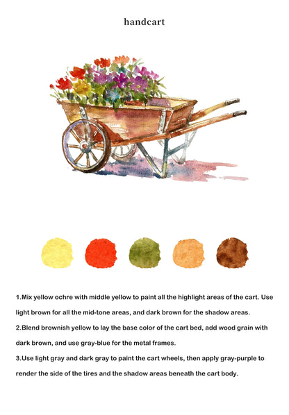 Gardens Watercolor Book (Book Only) ColorWhisper Wellness