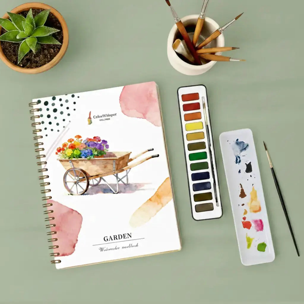 Gardens Watercolor Book (Book Only) ColorWhisper Wellness