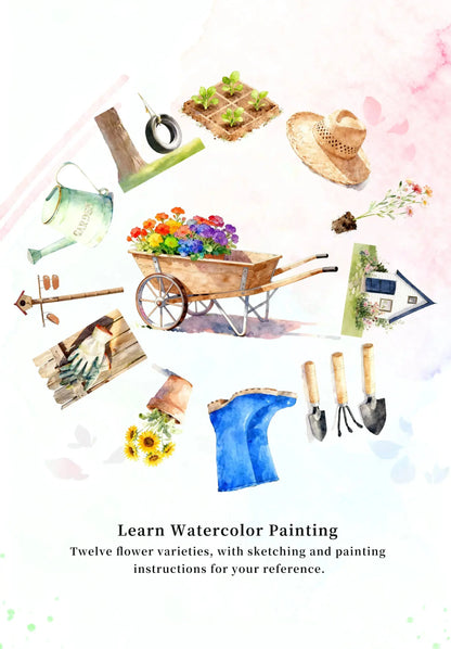 Gardens Watercolor Book (Book Only) ColorWhisper Wellness